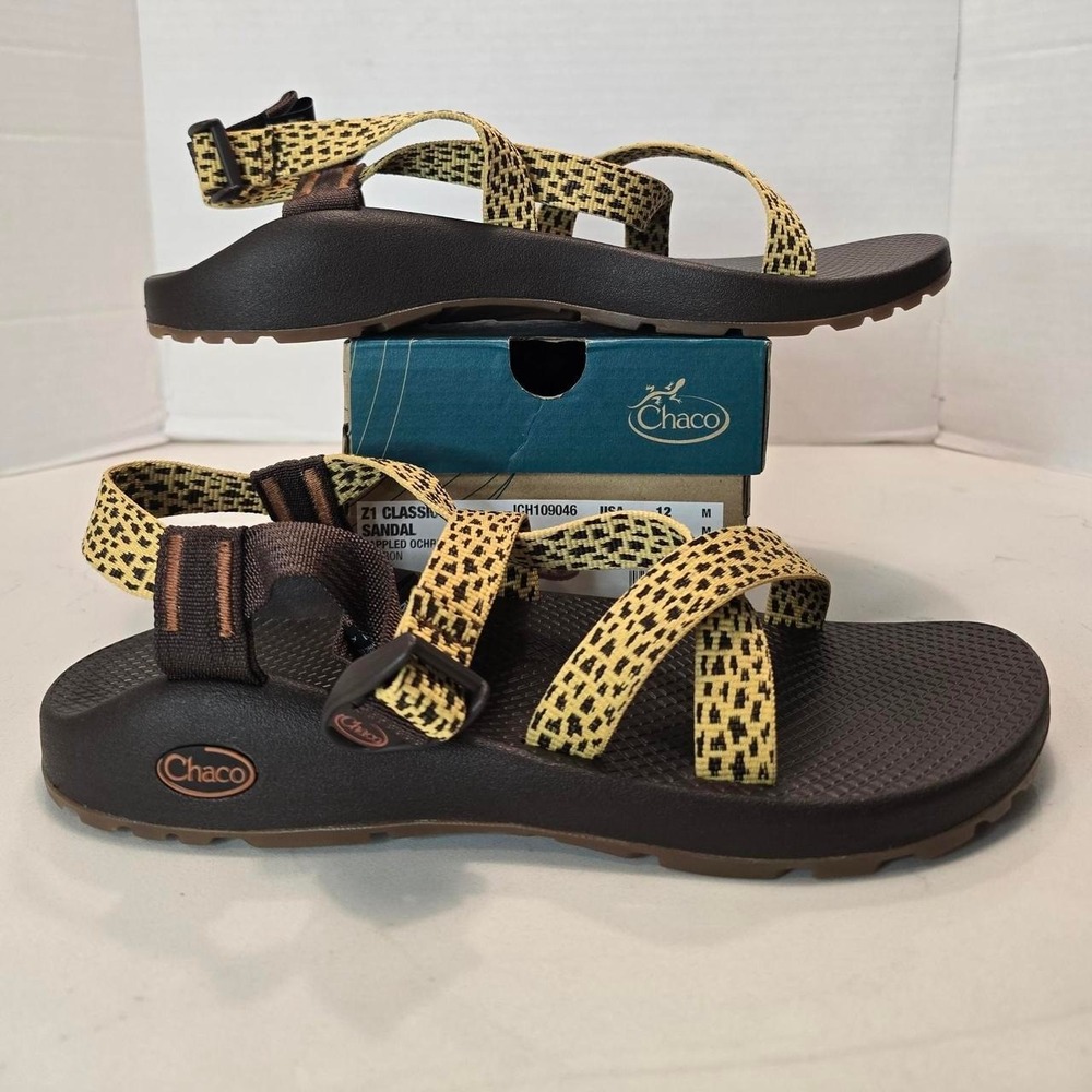 Chaco Z1 Classic Sandal Dappled Ochre Marron Women's Size 12 US